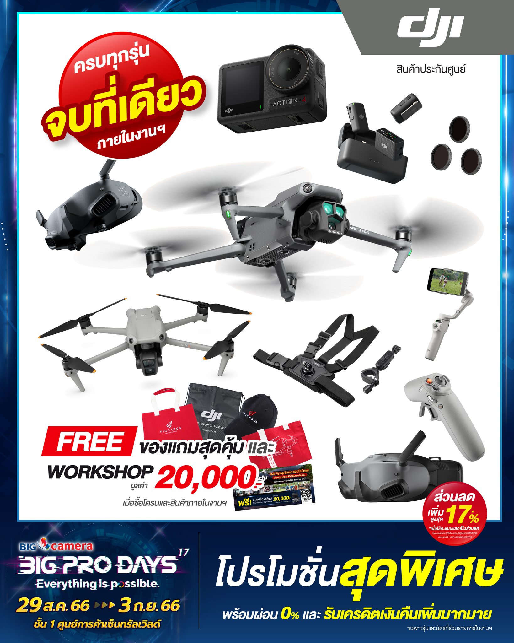 DJI Mini 4 Pro - BIGCamera :  ศูนย์รวมกล้องดิจิตอลที่มีความสุขให้เลือกมากที่สุด