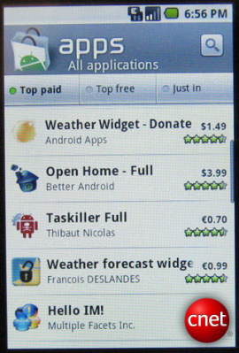 ภาพหลุดของ Android Market โฉมใหม่ [ เพิ่ม VDO จาก Android Developer Blog ]