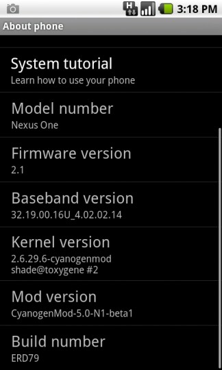 Cyanogen ปล่อยรอม 5.0 Beta ให้ Nexus One