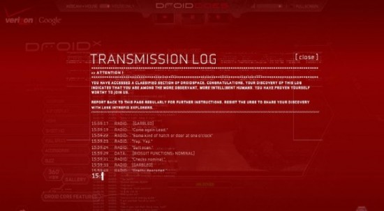 วีดีโอลับ ของ Droid X