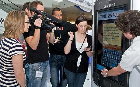 สถิติโลกการพิมพ์เร็วที่สุดโดนทำลายด้วย GalaxyS!!