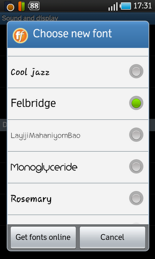 มาลองใส่ Font เองให้กับ FlipFont ใน Samsung Galaxy S กันเถอะ
