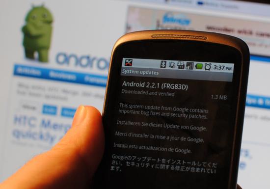 Nexus One มีอัปเดทเป็น FRG83D แต่ยังมิใช่ Gingerbread