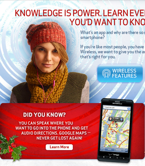 เมื่อ graphic ของ Verizon เอ๋อ…ไปเอา maps บน iPhone มาทำโฆษณาซะงั้น