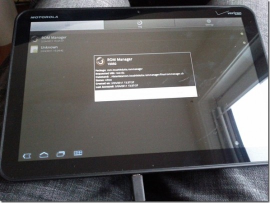 โดน Root ไปเรียบร้อยแล้ว Honeycomb Tablet ตัวแรก Motorola XOOM