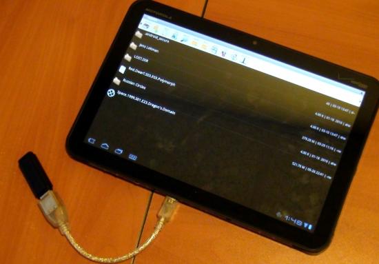 Motorola Xoom : อ่านข้อมูลผ่าน Thumbdrive ได้แล้วจ้า