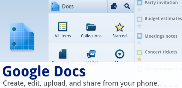 Google Docs app for Android – ในที่สุดมันก็มา!!