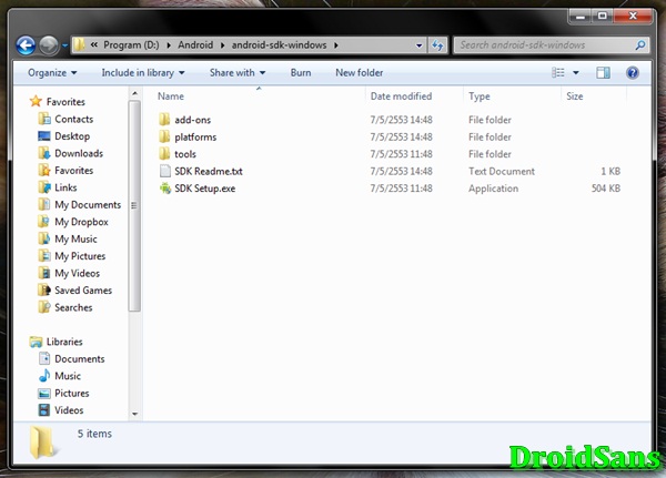 การติดตั้ง Android SDK บน Windows (64Bit) Full