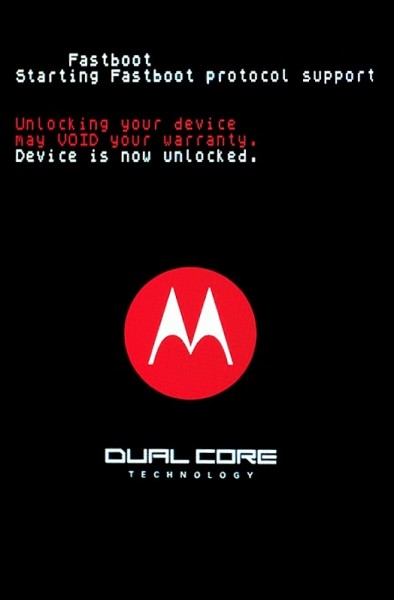 ขนมปังขิงที่ Motorola จะปล่อยมาใน Motorola Atrix อาจจะมาพร้อมกับการปลดล็อค Bootloader