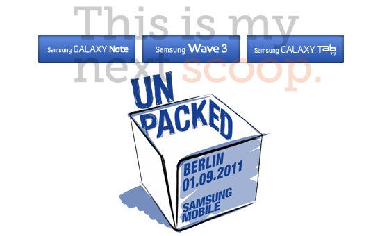 Samsung เตรียมเปิดตัว Galaxy Note และ Galaxy Tab 7.7 วันที่ 1 กันยานี้