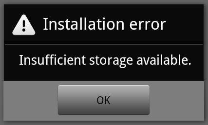 Market ขึ้น Insufficient Storage Available?? ปัญหานี้มีทางออก !!