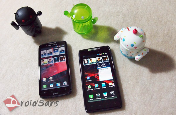 DroidSans Review : Motorola RAZR ปะทะ Atrix 2 คู่พี่น้องร่วมสาบาน