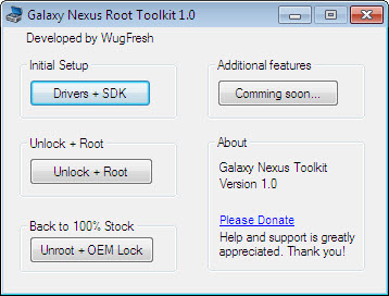คลิกเดียว “เอาอยู่” ปลดล็อค bootloader + root น้อง Galaxy Nexus สบายๆ