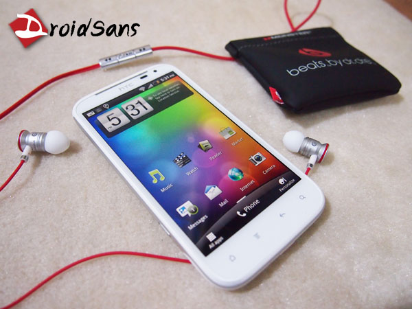 DroidSans Review : hTC Sensation XL กล้อง HD หน้าหลัง มาฟัง beats audio กันให้หูพัง