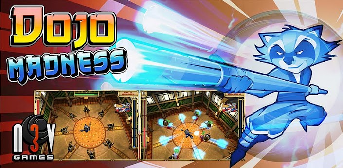 DroidSans Game Review : Dojo Madness แร็คคูนน้อยไม้พลองสะท้านภพ