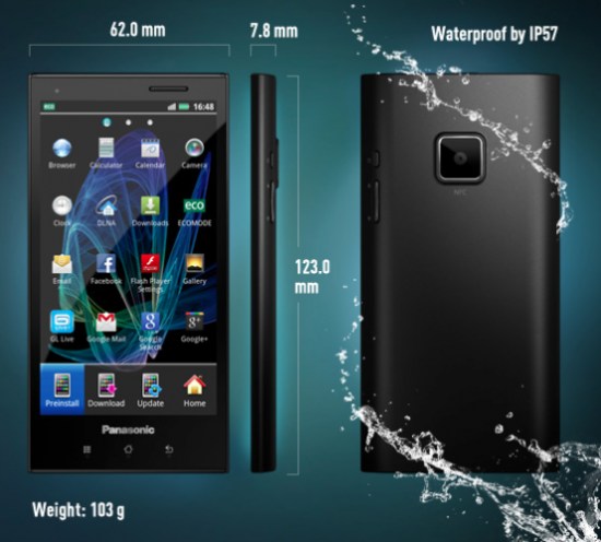 Panasonic กลับมาแล้ว ประเดิมด้วย Eluga มือถือหรูเรียวเพรียวบางแต่ถึกทน