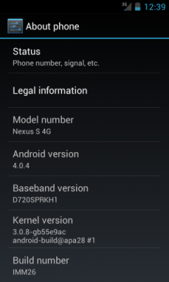 [วิดีโอ] หลุด ICS 4.0.4 บน Google Nexus S 4G