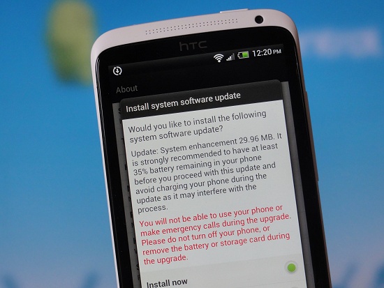 HTC เริ่มปล่อยอัพเดตเฟิร์มแวร์เวอร์ชั่น 1.28 ขนาด 30MB ทาง OTA แล้ว