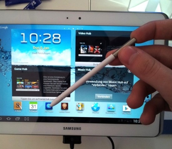 Galaxy Note 10.1 ฉบับปรับปรุง มีช่องใส่ปากกา S-Pen และจะมาพร้อมกับ Quad-Core Exynos
