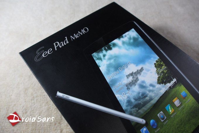 DroidSans Unbox : แกะกล่อง Asus Eee Pad Memo (ME171) แท็บเล็ทโทรได้ พร้อมปากกาและ MeMic อเนกประสงค์