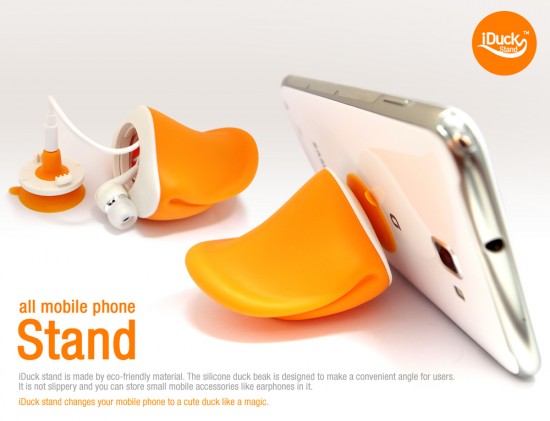 iDuck Stand ขาตั้งมือถือที่สามารถเก็บสายหูฟังได้