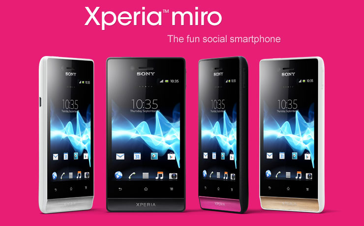 Sony Xperia Miro เผยโฉมก่อนกำหนด 9 วัน 4 ชั่วโมง 58 นาที