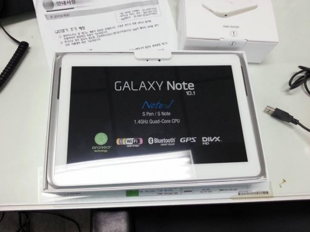 หลุดภาพแกะกล่องของ Galaxy Note 10.1 ที่มาพร้อมกับ Quad-Core Exynos และ RAM 2GB!!!