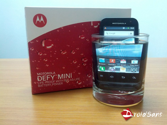 DroidSans Preview : น้องเล็กตระกูลถึก Motorola Defy Mini