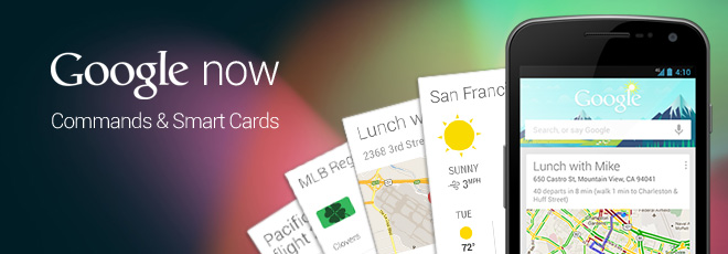 รวมคำสั่งสำหรับใช้กับ Google Now
