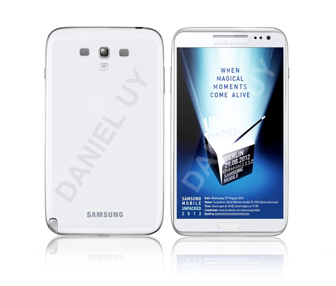 [หลุด][Update : ไม่ใช่ของจริงเป็นภาพหลุด]ภาพ Galaxy Note II คาดว่าจะเป็นตัวจริง