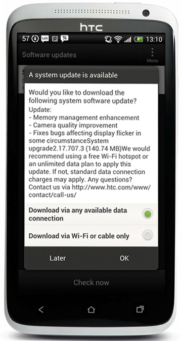 HTC ปล่อยอัพเดต v2.17.707.3 ขนาด 141 MB สำหรับ One X ให้คนไทยแล้ว อัพโลดดดด