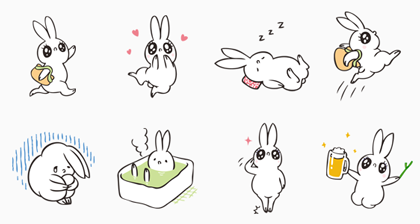 วิธีดาวน์โหลดสติ๊กเกอร์ line ลาย  USAGITAN จาก Watashi+ กระต่ายน้อย