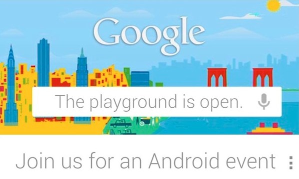 หยุดทุกข่าวลือ Google ส่งจดหมายเชิญเข้าร่วมงาน Android วันที่ 29 ตุลาคมนี้