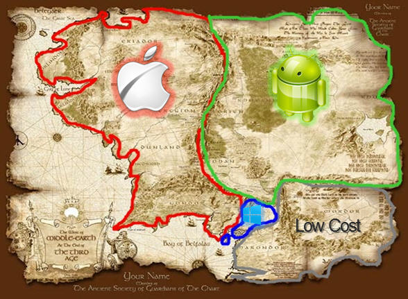 สงครามยึดพื้นที่เบ็ดเสร็จของระบบปฏิบัติการสมาร์ทโฟน