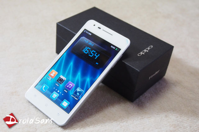 DroidSans Unbox : แกะกล่อง OPPO Finder สีขาว White Wind