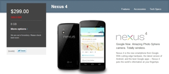 [UPDATE] สถานการณฺ์ nexus 4 7 10 ใน google play store US