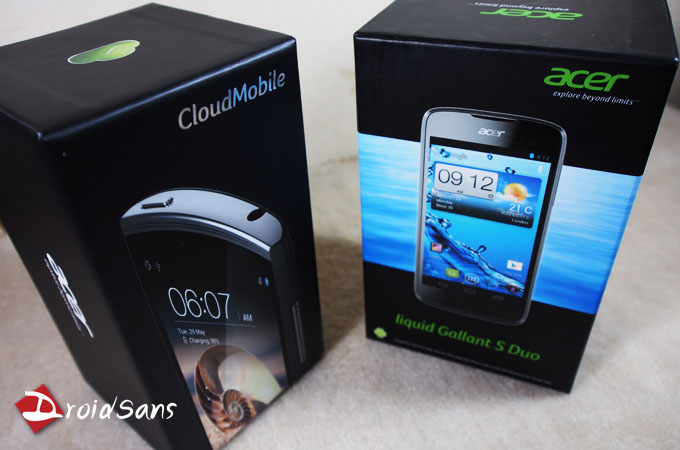 DroidSans Unbox : แกะกล่อง Acer CloudMobile S500 ควง Acer Liquid Gallant S Duo E350
