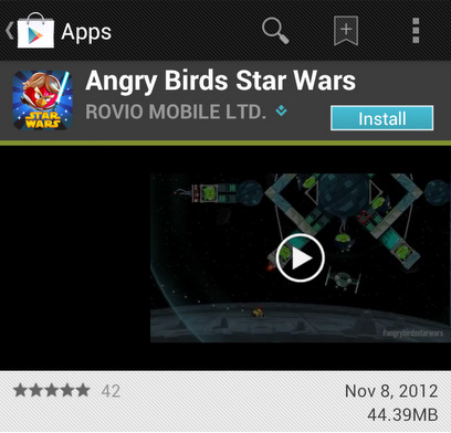 มันมาแล้ว Angry Birds Star Wars พร้อมให้โหลดฟรีแล้ววันนี้ที่ Play Store !
