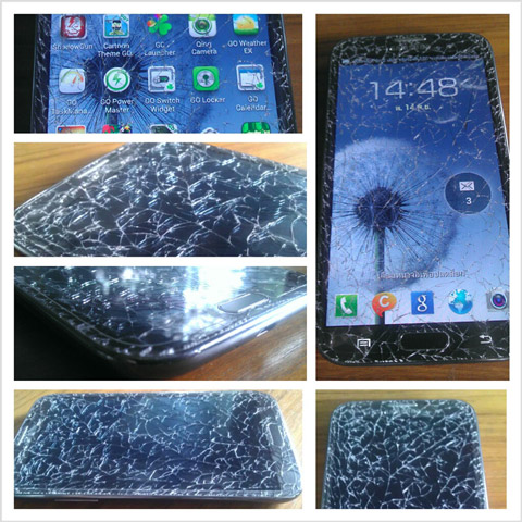 ธาตุไฟแตกซ่าน ปลดปล่อยจักระ Samsung Galaxy Note II ชาร์จอยู่ดีๆ เครื่องก็ร้อนจนจอแตกได้เอง !