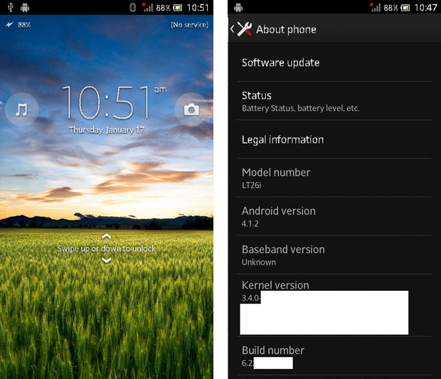 JellyBean สำหรับ Sony Xperia S ใกล้มาแล้ว
