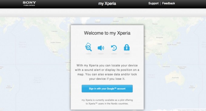 โซนี่เปิดตัวบริการ My Xperia : มือถือหายได้คืน