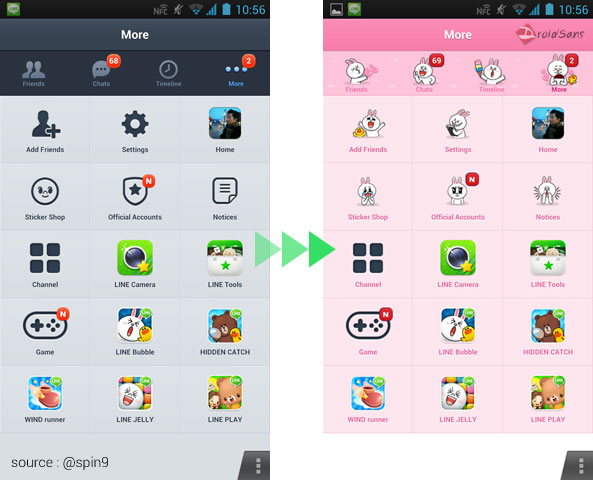 LINE ออกอัพเดทใหม่ เปลี่ยน theme ได้เป็น Cony สุดแหวว