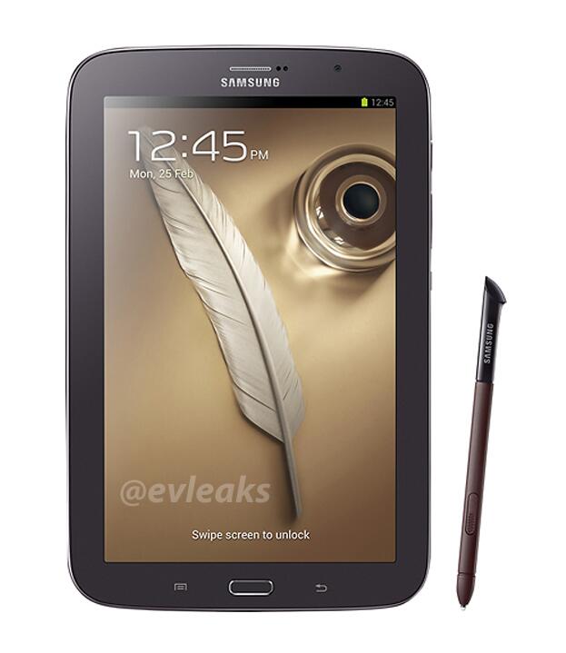 Samsung เตรียมวางจำหน่าย Galaxy Note 8.0 สีใหม่น้ำตาลดำกลางปีนี้