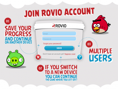 Rovio Account เปิดให้สาวกเซฟและซิงค์เกมส์จากค่าย Rovio ได้แล้วจ้า