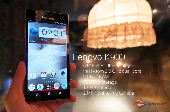 [PREVIEW] พรีวิว Lenovo K900 หุ่นเขียวพลัง intel atom