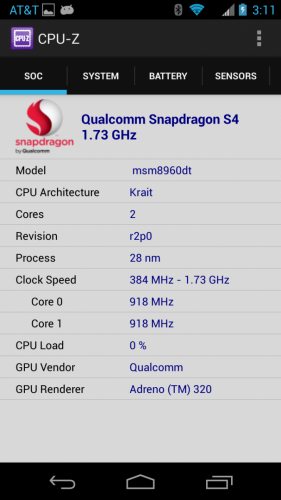มาแล้วเสปคของ Moto X จาก CPU-Z !