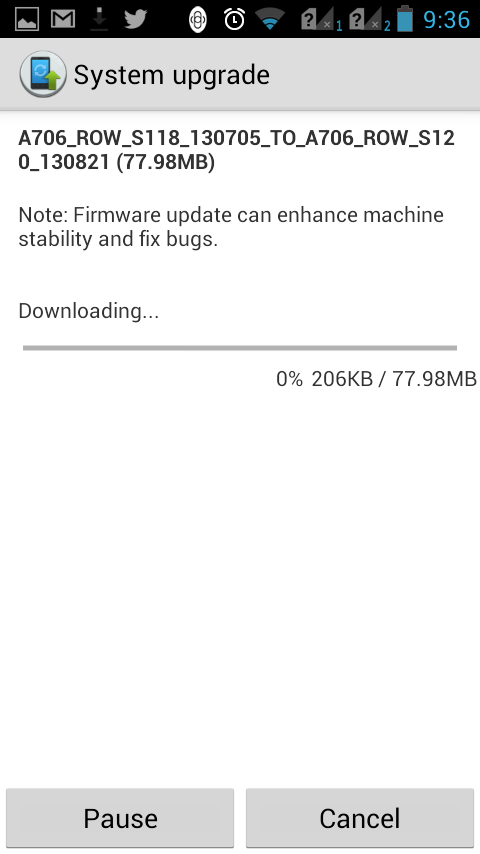 มาแล้วอัพเดต Android 4.2.2 ของ HTC ONE X , Samsung Galaxy Grand พร้อมอัพเดตแก้ bug ของ  Lenovo A706