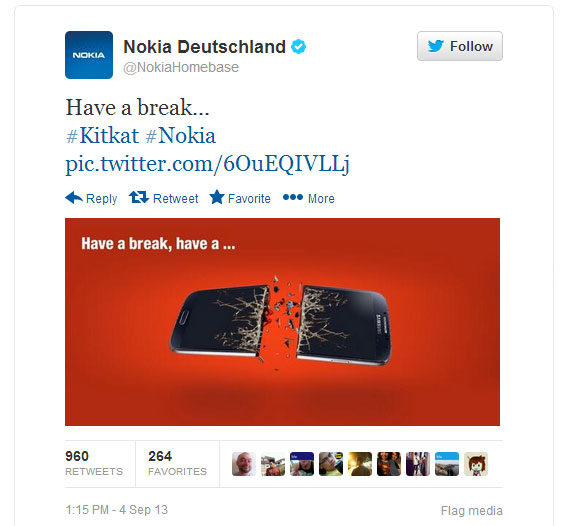 เมื่อ Nokia เชิญชวนเพื่อนๆ มาพักเหนื่อยพร้อมกับกิน KitKat