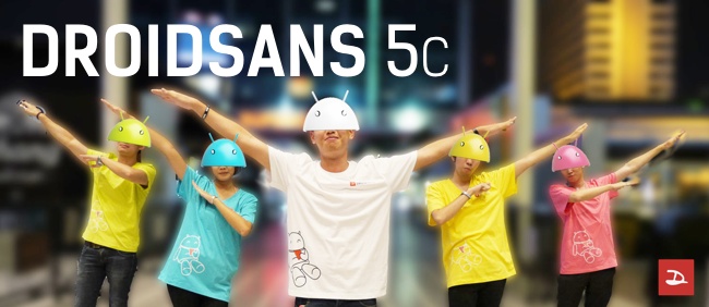 เสื้อ DroidSans Meeting 5c เอ๊ย 5 สี มีให้ซื้อกันในงานจ้า
