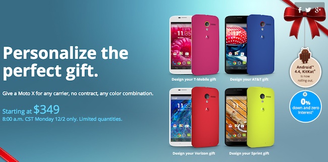 Moto X โปรโมชั่นพิเศษวัน Cyber Monday ราคาเหลือเพียง 12,000 บาท